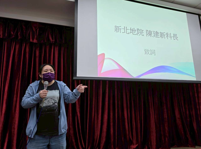謝冠華書記官致詞並鼓勵修課同學