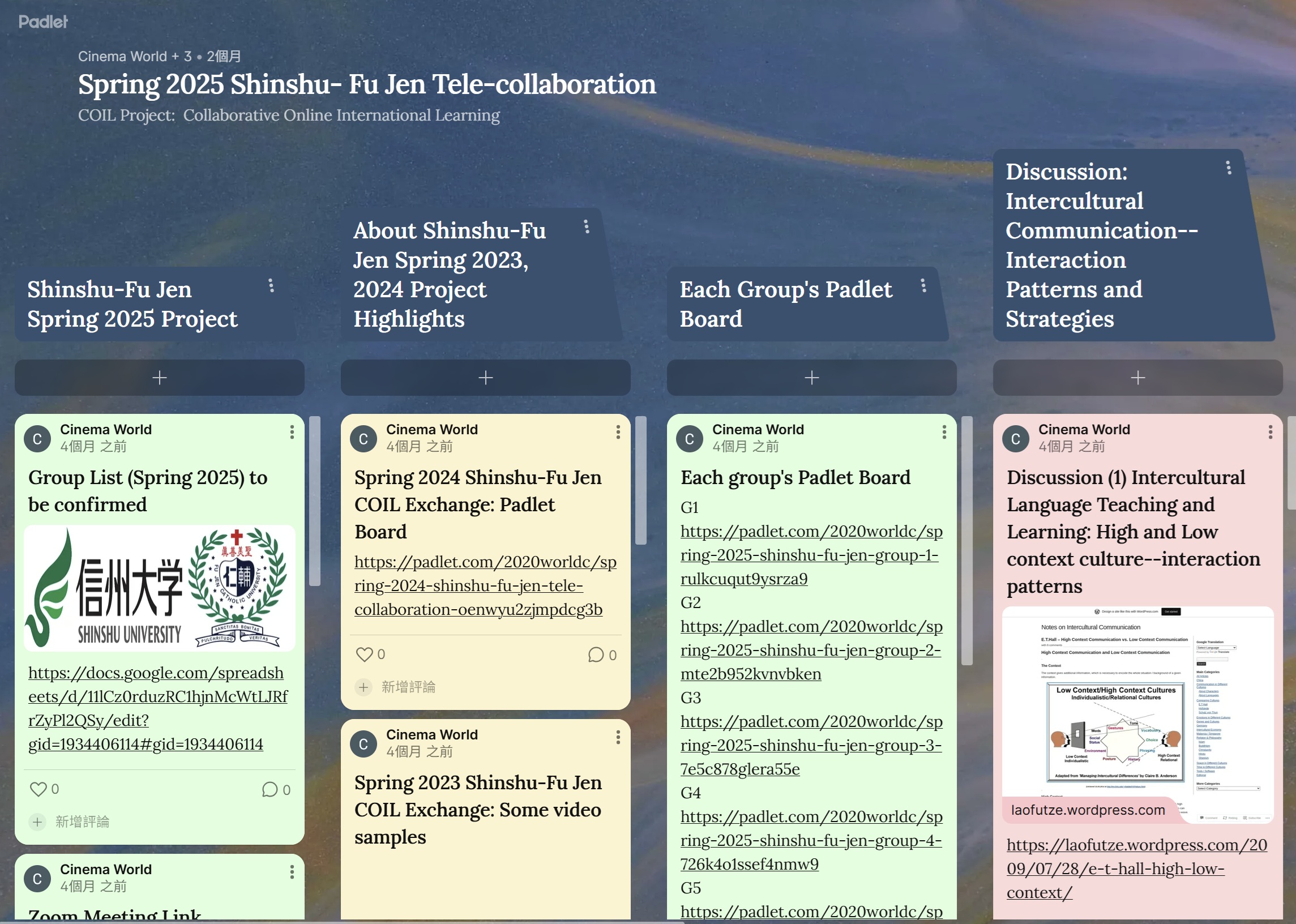 113-2 輔仁大學與信州大學合作作業成果