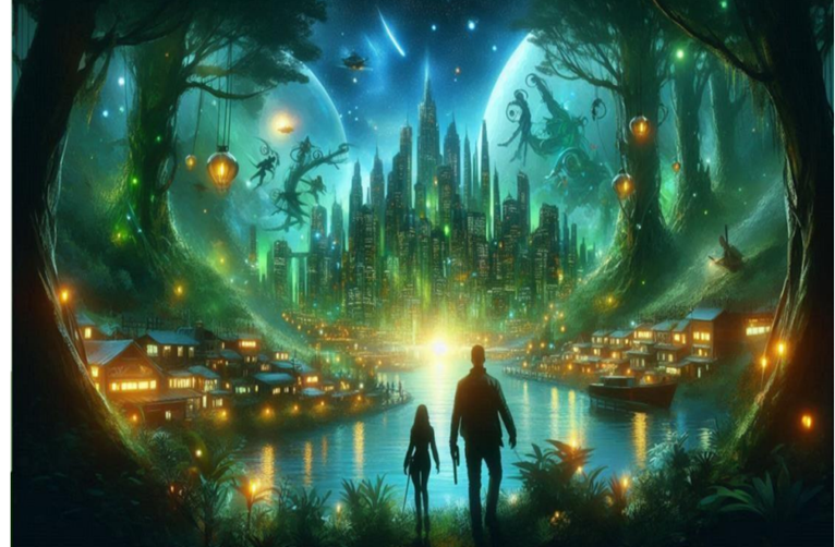 輔大醫學院〈無碳之境〉小說AI圖片